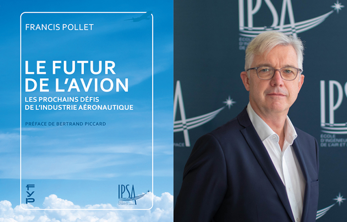 Affiche d'un livre sur le futur de l'avion