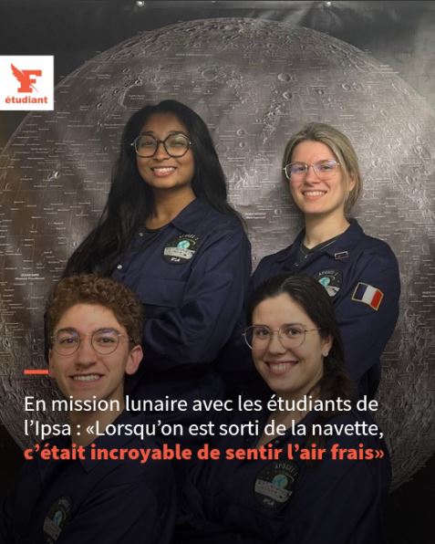 Figaro Etudiant IPSA mission lunaire astronaute