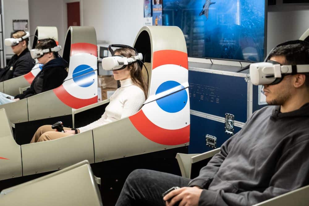 Visite d'un simulateur de Rafale