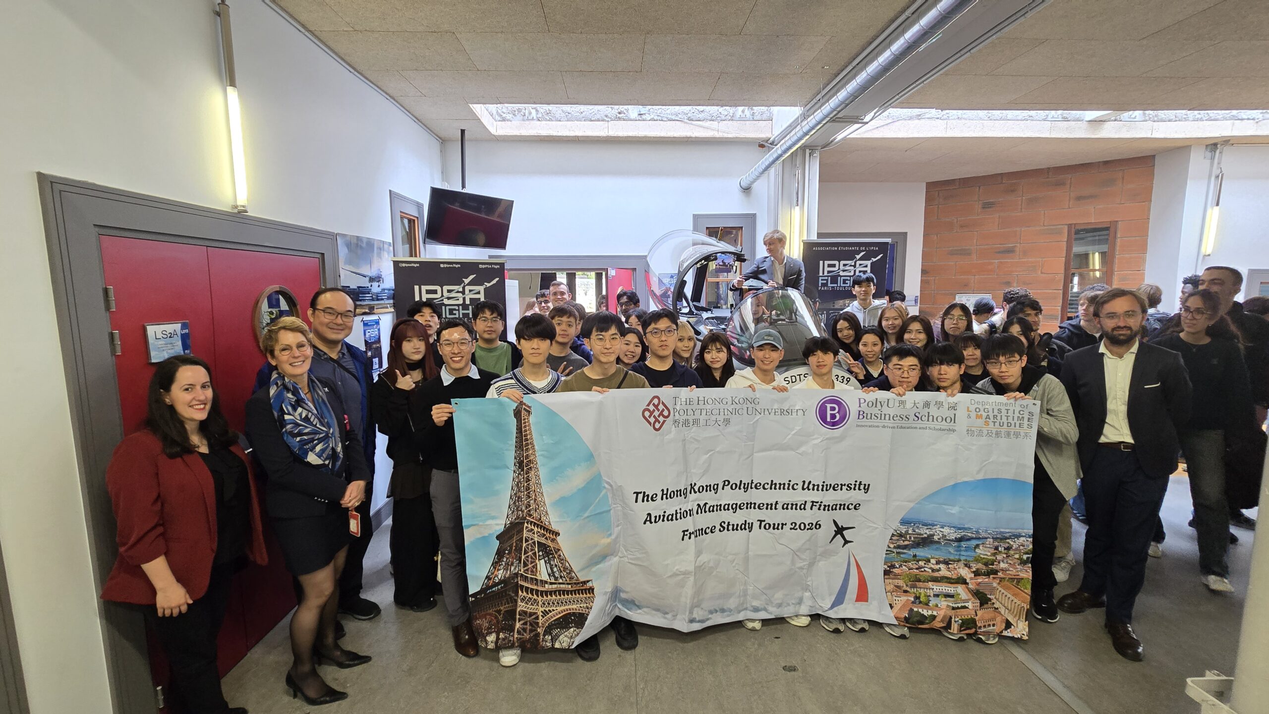 L’IPSA accueille une délégation de l’Université Polytechnique de Hong Kong sur son campus parisien