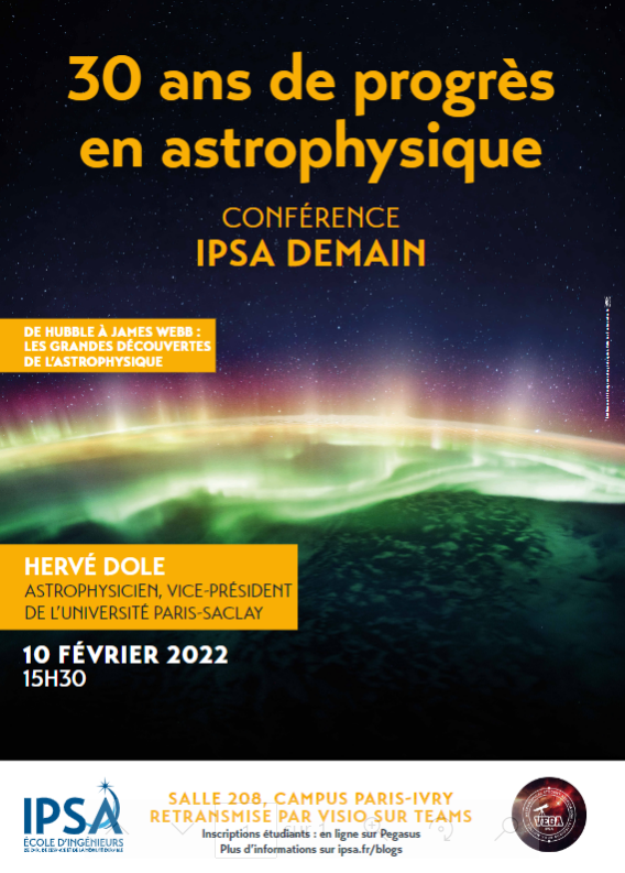 Affiche sur 30 ans de progrès en astrophysique