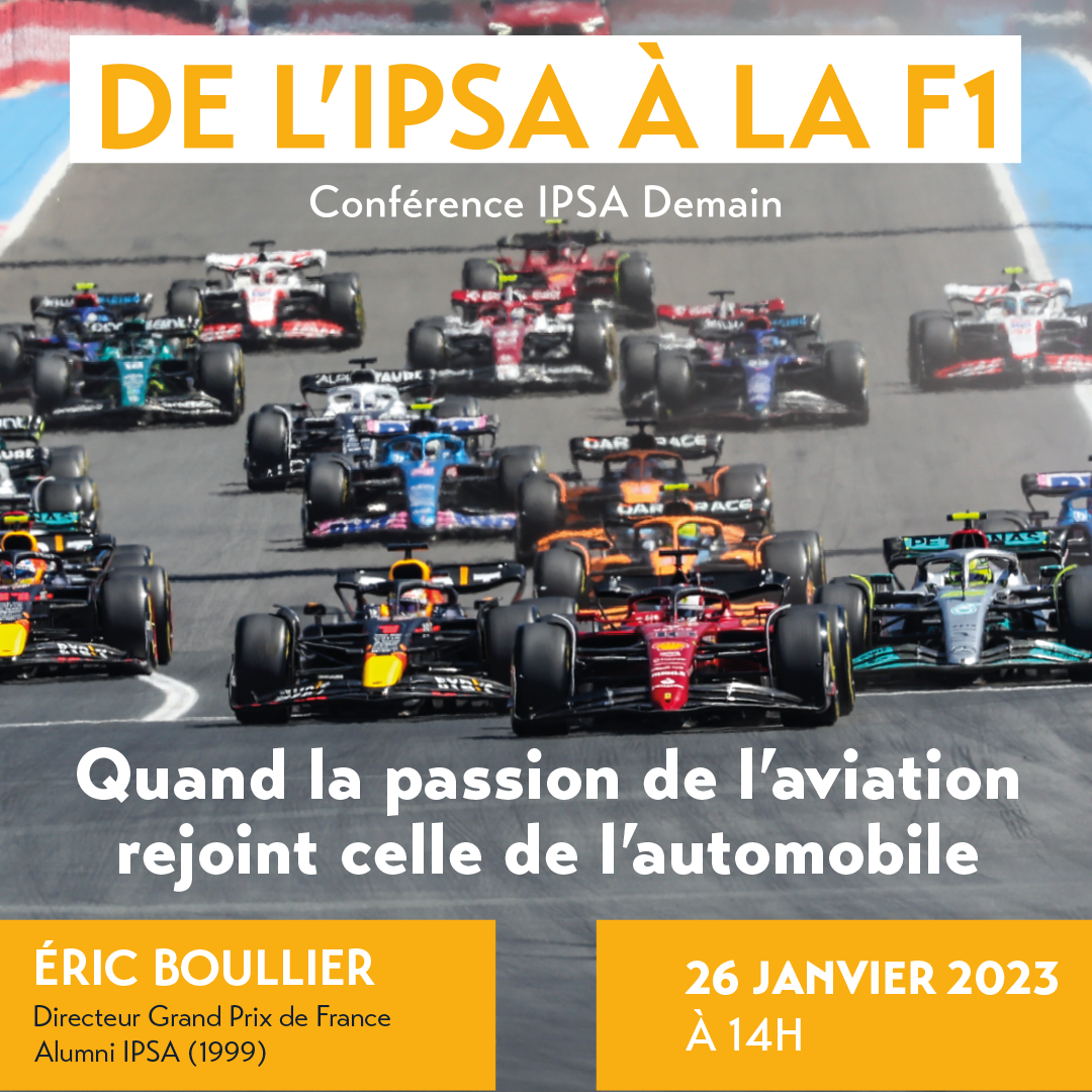 Affiche de l'IPSA à la F1