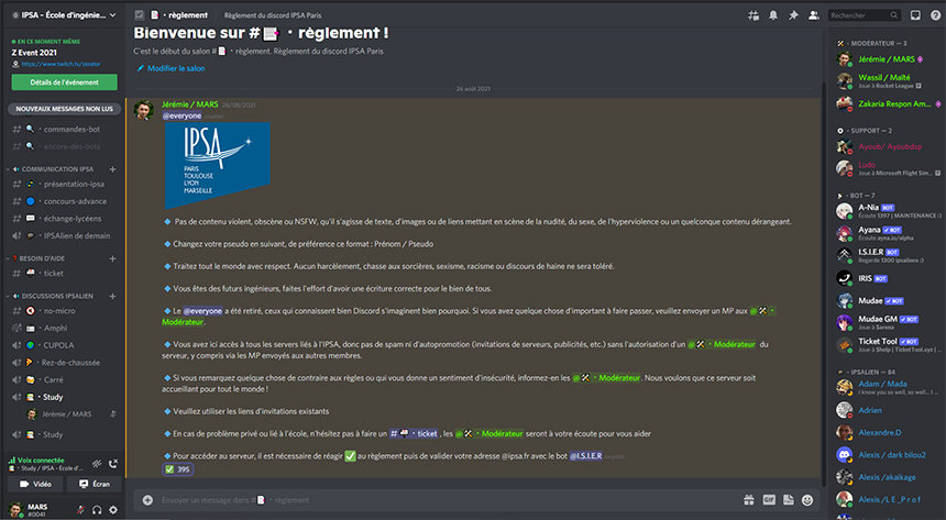 L’IPSA, une école d’ingénieurs qui innove aussi sur Discord !