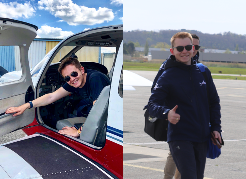 Deux IPSAliens s’apprêtent à décoller pour le Tour Aérien des Jeunes Pilotes !